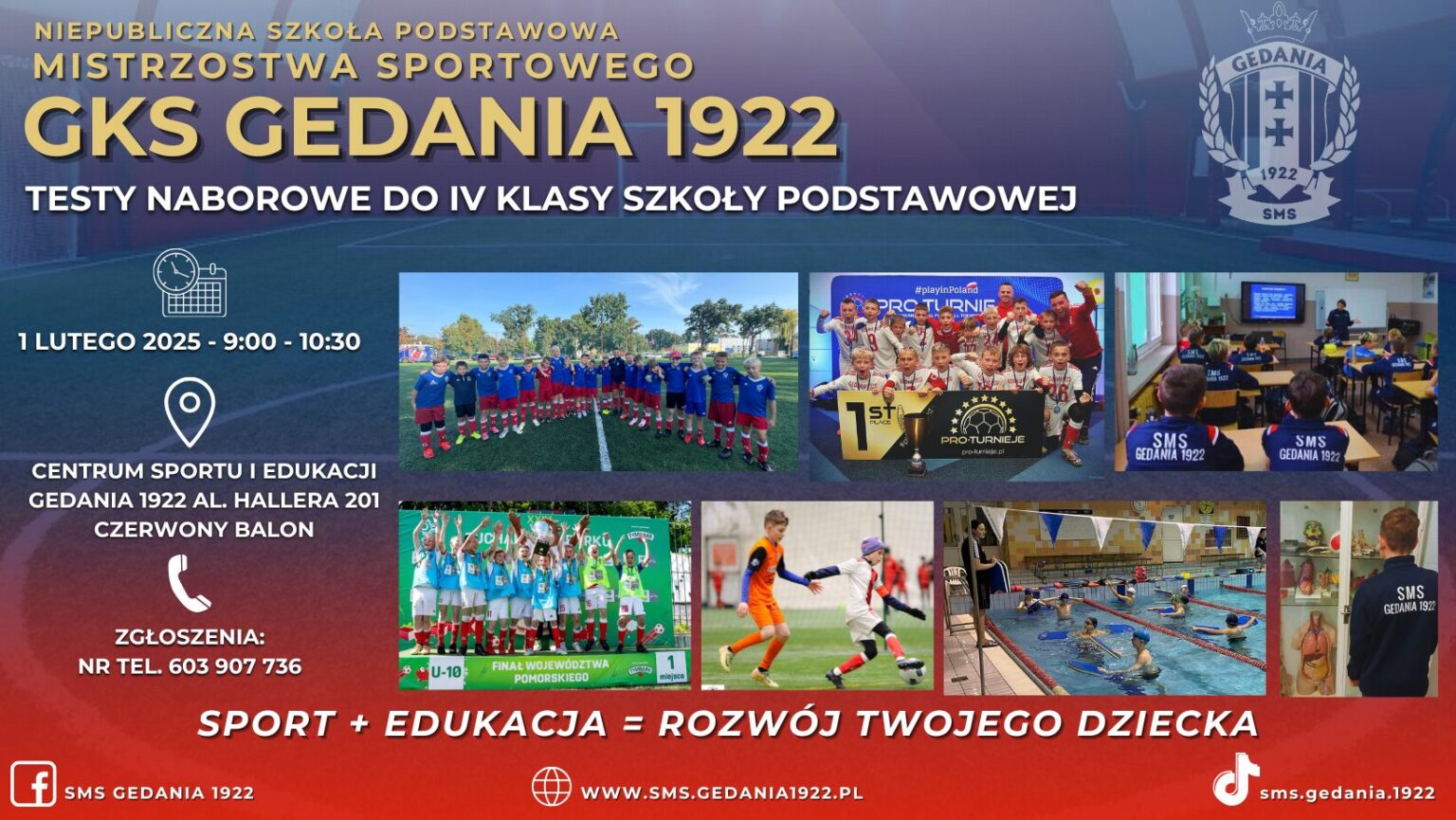 Szkoła Mistrzostwa Sportowego - Szkoła Piłkarska Gdańsk | Gedania 1922